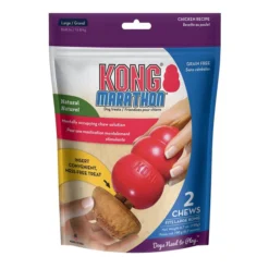 KONG Marathon Chicken Recipe Grain-Free Dog Chew Large Treats