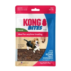 KONG Bites Beef Dog Treats, 5-oz pouch
