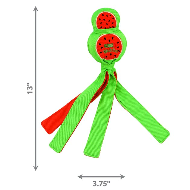 KONG Wubba Ballistic Watermelon Squeaky Plush Dog Toy, Large 5 KONG Wubba Ballistic Watermelon Squeaky Plush Dog Toy, Large - Image 3