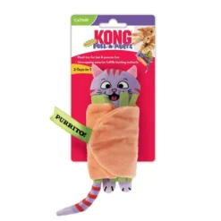 KONG Pull-A-Partz Purrito Plush Cat Toy with Catnip -KONG Toys Shop 262939 PT3. SY630 V1611090475