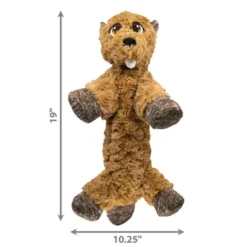 KONG Low Stuff Flopzie Beaver Squeaky Plush Dog Toy, Medium -KONG Toys Shop 262947 PT1. SY630 V1611091198