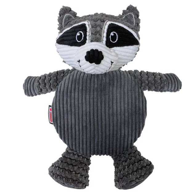 KONG Low Stuff Crackle Tummiez Raccoon Squeaky Plush Dog Toy, Large 3 KONG Low Stuff Crackle Tummiez Raccoon Squeaky Plush Dog Toy, Large