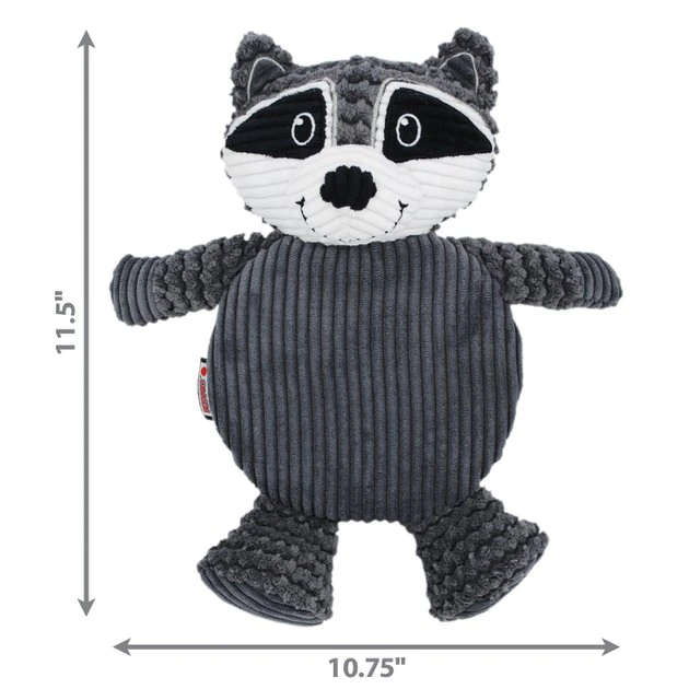 KONG Low Stuff Crackle Tummiez Raccoon Squeaky Plush Dog Toy, Large 4 KONG Low Stuff Crackle Tummiez Raccoon Squeaky Plush Dog Toy, Large - Image 2