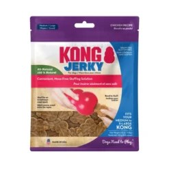 KONG Jerky Chicken Recipe Grain-Free Dog Medium/Large Treats, 5-oz pouch
