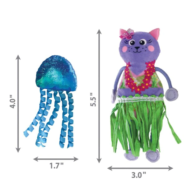 KONG Tropics Hula Cat Toy, 2 count 4 KONG Tropics Hula Cat Toy, 2 count - Image 2
