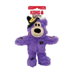 KONG Wild Knot Bear Squeaky Plush Dog Toy, Purple -KONG Toys Shop 277010 PT2. SY630 V1620687470