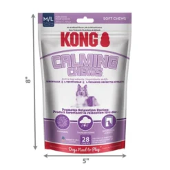 KONG Calming Chews Medium & Large Dog Supplement 9 KONG Calming Chews Medium & Large Dog Supplement -KONG Toys Shop 278092 PT3. SY630 V1619735835