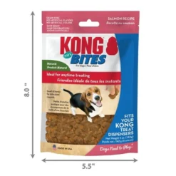 KONG Bites Mini Grain-Free Salmon Dog Treats, 5-oz bag -KONG Toys Shop 295104 PT3. SY630 V1623128565