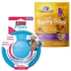 KONG||Wellness KONG Puppy Flyer Dog Toy, Color Varies + Wellness Soft Puppy Bites Lamb & Salmon Recipe Grain-Free Dog Treats, 3-oz pouch -KONG Toys Shop 298190 MAIN. SY630 V1623194847