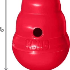 KONG||Wellness KONG Wobbler Dog Toy, Small + Wellness Soft Puppy Bites Lamb & Salmon Recipe Grain-Free Dog Treats, 3-oz pouch -KONG Toys Shop 298198 PT3. SY630 V1623194248