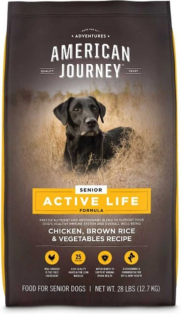 American Journey||KONG American Journey Active Life Formula Senior Chicken, Brown Rice & Vegetables Recipe Dry Food + KONG Senior Dog Toy, Large 4 American Journey||KONG American Journey Active Life Formula Senior Chicken, Brown Rice & Vegetables Recipe Dry Food + KONG Senior Dog Toy, Large - Image 2