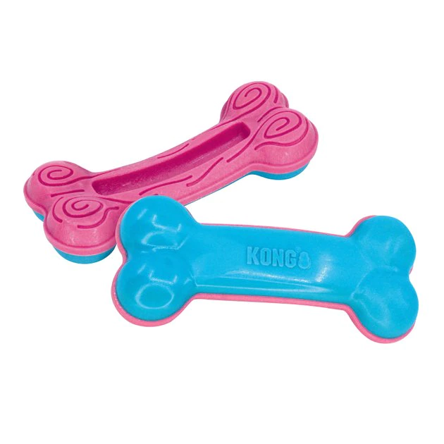 KONG ChewStix Puppy Curve Bone, Pink/Blue 3 KONG ChewStix Puppy Curve Bone, Pink/Blue