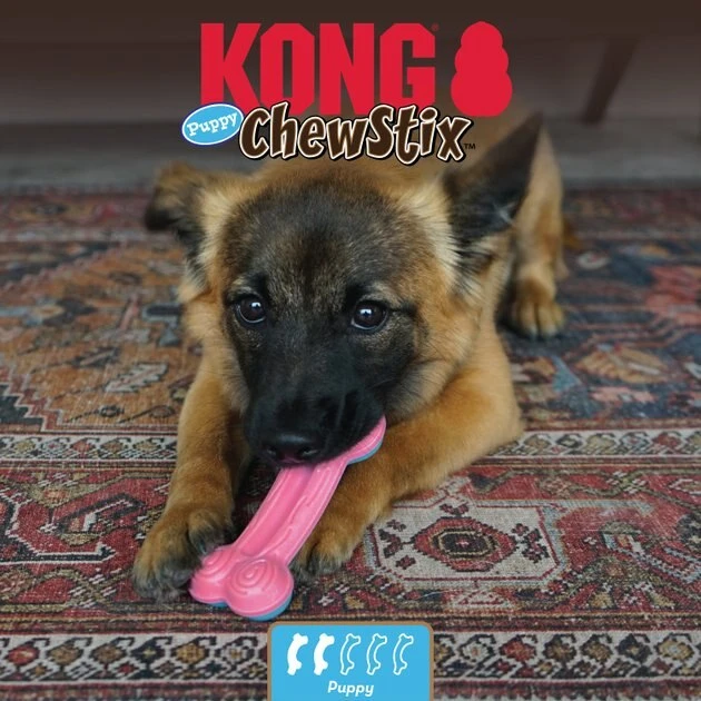 KONG ChewStix Puppy Curve Bone, Pink/Blue 7 KONG ChewStix Puppy Curve Bone, Pink/Blue - Image 5