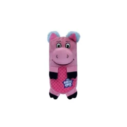 KONG Huggz Farmz Pig Squeaky Plush Dog Toy