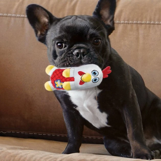 KONG Huggz Farmz Pig Squeaky Plush Dog Toy 5 KONG Huggz Farmz Pig Squeaky Plush Dog Toy - Image 3