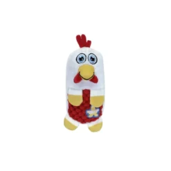 KONG Huggz Farmz Chicken Squeaky Plush Dog Toy