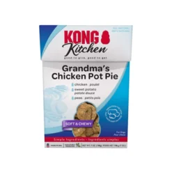 KONG Kitchen Grandma's Grain-Free Chicken Pot Pie Chewy Dog Treats, 7-oz box