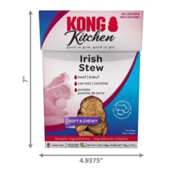 KONG Kitchen Irish Stew Grain-Free Beef Chewy Dog Treats, 7-oz box -KONG Toys Shop 535014 PT3. SY630 V1657658789