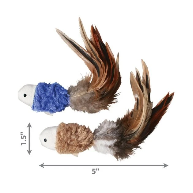 KONG Crinkle Fish Cat Toy, Color Varies 5 KONG Crinkle Fish Cat Toy, Color Varies - Image 3