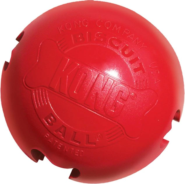 KONG Classic Biscuit Ball Dog Toy 3 KONG Classic Biscuit Ball Dog Toy