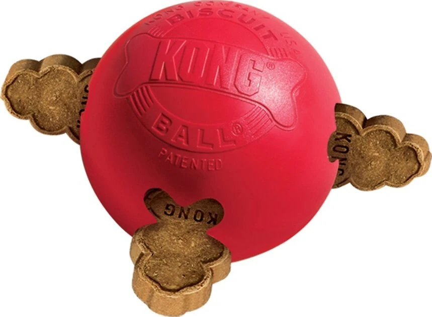 KONG Classic Biscuit Ball Dog Toy 4 KONG Classic Biscuit Ball Dog Toy - Image 2