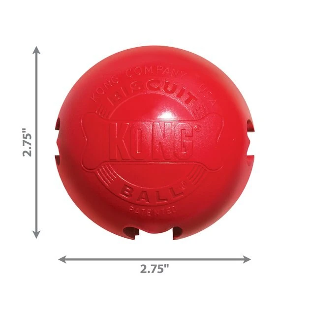 KONG Classic Biscuit Ball Dog Toy 5 KONG Classic Biscuit Ball Dog Toy - Image 3