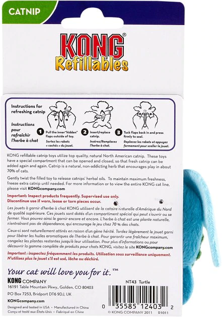 KONG Refillable Turtle Catnip Cat Toy 7 KONG Refillable Turtle Catnip Cat Toy - Image 5