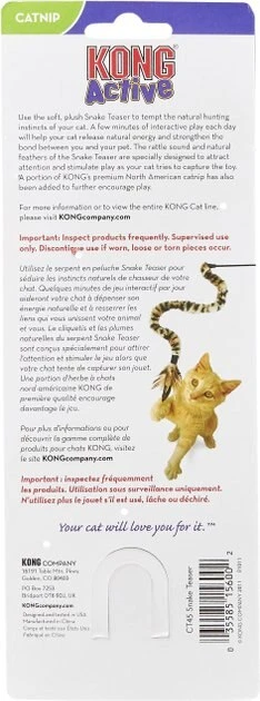 KONG Snake Teaser Cat Toy 8 KONG Snake Teaser Cat Toy - Image 6