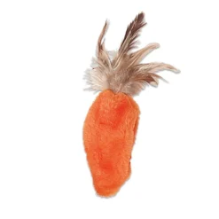 KONG Refillable Feather Top Carrot Catnip Cat Toy