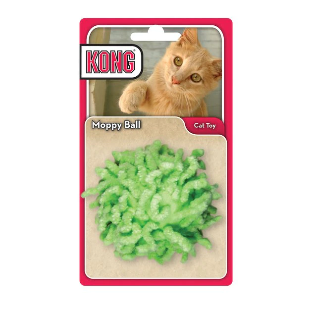 KONG Moppy Ball Cat Toy, Color Varies 4 KONG Moppy Ball Cat Toy, Color Varies - Image 2