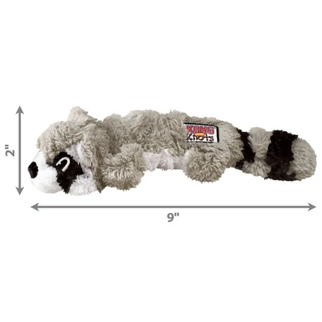 KONG Scrunch Knots Raccoon Dog Toy 5 KONG Scrunch Knots Raccoon Dog Toy - Image 3