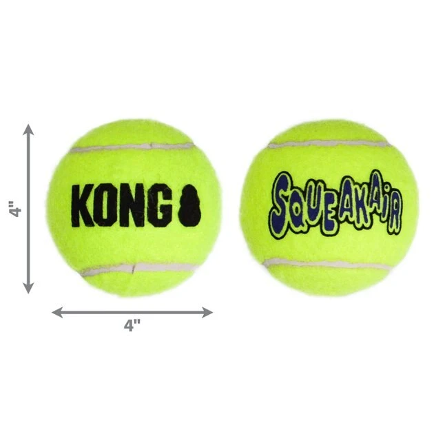 KONG AirDog Squeakair Ball Dog Toy 4 KONG AirDog Squeakair Ball Dog Toy - Image 2