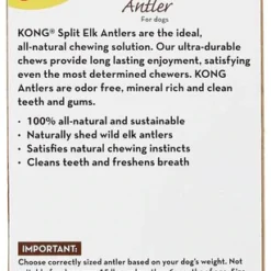 KONG Wild Split Elk Antler Dog Chew -KONG Toys Shop 88744 PT8. SY630 V1605342108