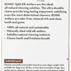KONG Wild Split Elk Antler Dog Chew -KONG Toys Shop 88745 PT8. SY630 V1605324712