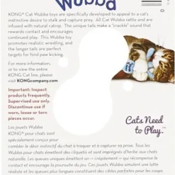 KONG Wubba Cat Toy, Color Varies -KONG Toys Shop 91368 PT8. SY630 V1605325021